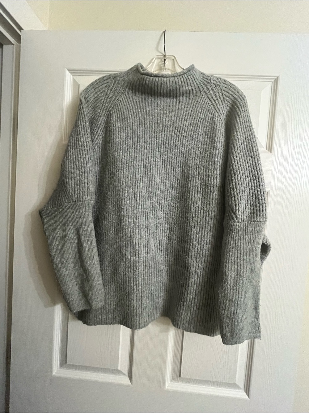 Republic Light Gray Mock-Turtleneck Sweater